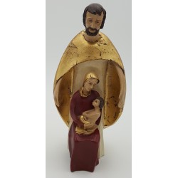Sagrada Família Pintura Envelhecida - 28 cm
